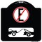 Signmission Spanish Parking Control No Estacionar Heavy-Gauge Aluminum Architectural Sign, 18" H, BW-1818-22883 A-DES-BW-1818-22883 - alternate 1